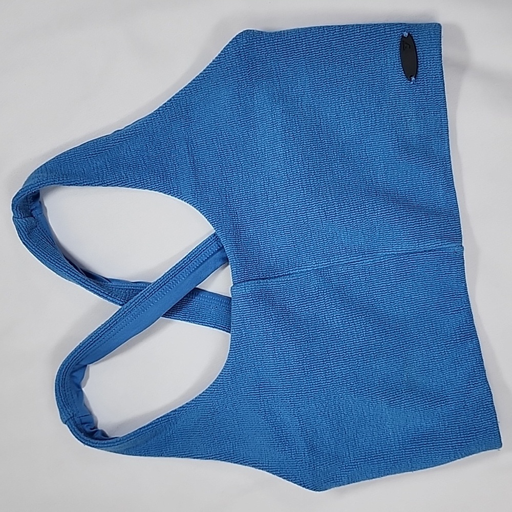 GYMSHARK DOUBLE LINED CROSS BACK SPORTS BRA SIZE S